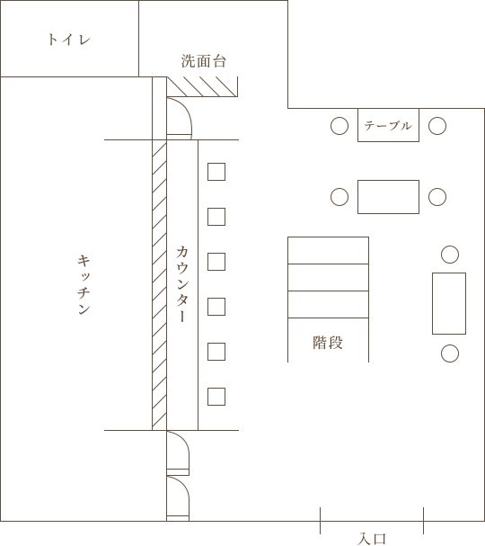 店内見取り図1F