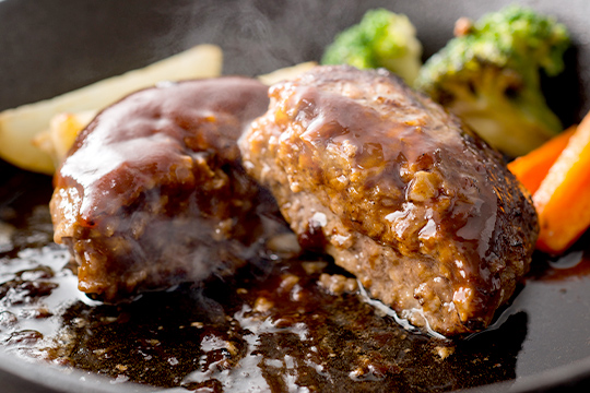 鹿肉入りハンバーグ(ライスorパン付)